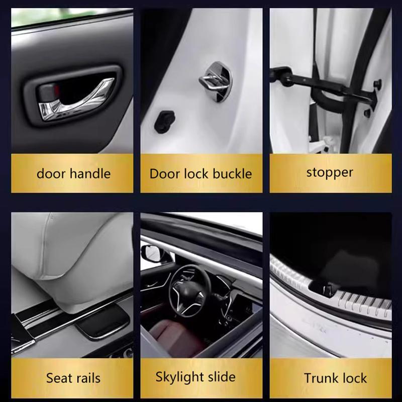 1 Set Auto Grease Car Sunroof Track White Synthetic Grease Lubricating Oil Door Abnormal Synthetic Grease For Car Care