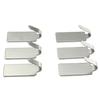 6Pcs Self Adhesive Kitchen Bathroom Wall Door Stainless Steel Sticky Hook Hanger