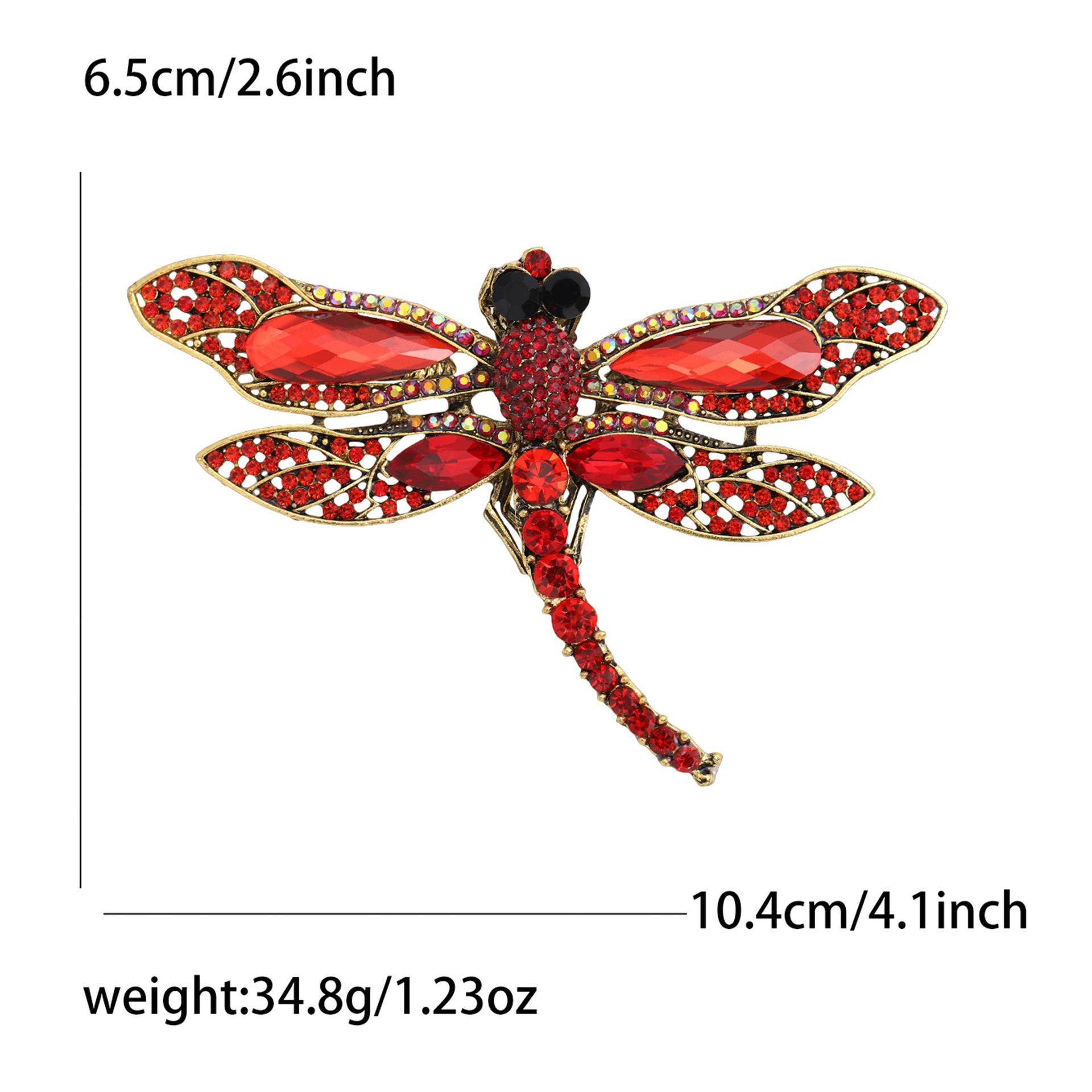 High-end Creative Insect  Brooch, Personalized Alloy Rhinestone Pin One Size