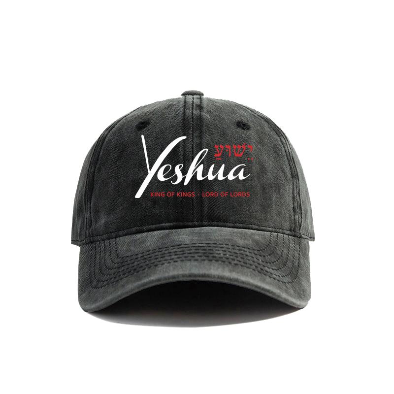 Yeshua Jesus Christian Baseball Cap Distressed Cotton Dad Hat for Men Women