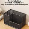 Metal Mesh Desktop Pen Holder Carbon Steel Stationery Storage Rack Mesh Desk Organizer  School Use