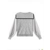 Ein Retro Color-Blocking Gestreifter Langarm-Strickpullover für Damen für den Frühherbst, Ein lockerer und vielseitiger Marine-Kragenpullover