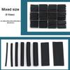 625 PCS Heat Shrink Tube Kit Black Waterproof Insulation Heat Shrink Tube Sleeve