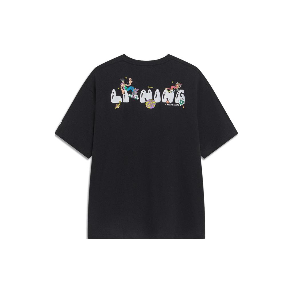 Li-Ning X Steven Harrington Graphic T-shirt 'Black' Men's AHST093-3