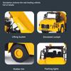 RC Truck 2.4G Remote Control Alloy Dump Excavator Electric Tractor Engineering Vehicle Model Kid Toy Boy Xmas Gifts with Lighting and Sound Effects