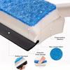 2 in 1 Silicone Blade&Sponge Multi-function Window Glass Wiper Brush Windows Cleaner for Kitchen Bathroom Shower Squeegee Scraper