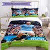 Haaland Bettwäsche-Set Atmungsaktiver Bettbezug mit Kissenbezügen Dekorative Bettwäsche für Schlafzimmer Heimdekoration Geburtstagsgeschenk