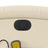 Electric Massage Chair Cream Faux Leather