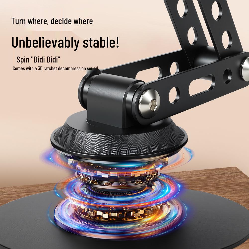 360° Rotating Metal Foldable Desktop Stand for Phone & Tablet
