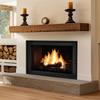 KRATKI Oliwia 16kW Ø200 Cast Iron Fireplace Insert with External Chimney Set