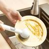 Kitchen Cleaning Brush No Separate Dispenser Needed Heavy-Duty Rotating Brush with Built-In Soap Dispenser