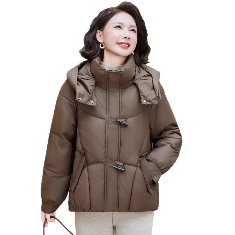 Medium Removable Hat Bread Clothes Cotton Clothes Women's Winter New Fashionable Versatile Thickened Cold-proof Cotton-padded Jacket