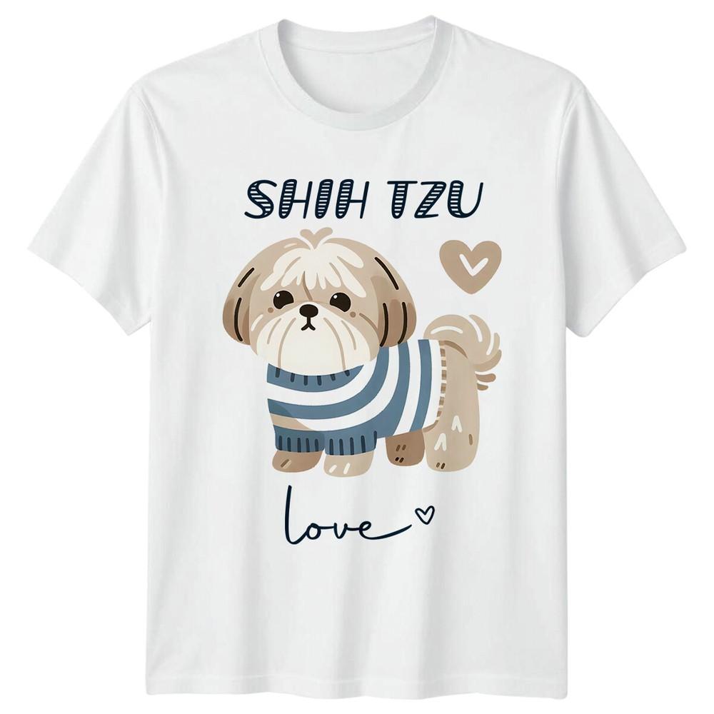 Shih Tzu Love Dog TShirt Cute Puppy Gift Dog Breed Pet Lover Tee S