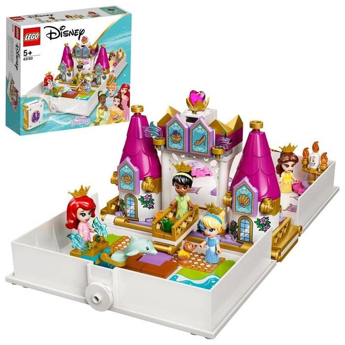 LEGO Disney Princess Ariel, Belle, Cinderella, Tiana’s Storybook 43193 Multicolor