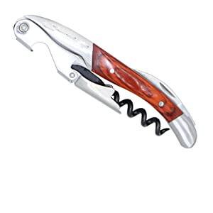 WS208 Double Hinged Wine Sommelier Classic Wood Handle Wine Corkscrew