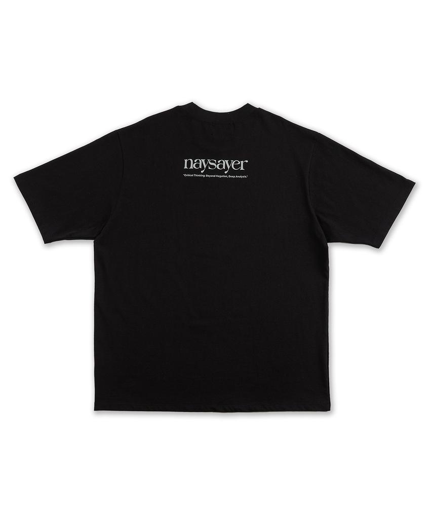 Neiseieo 16-Count Logo Oversized Short Sleeve T-Shirt (Black)