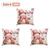 Festive Christmas Pillow Cover Decorative Cushion Case Holiday Sofa Accent Cover for Living Room Winter Holiday Party Home Decor