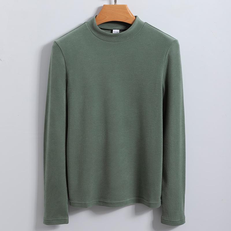 

Meiya Bi De Women s Cashmere Thermal Half-High Collar Bottoming Shirt - Autumn Edition 155/80A (S) серый/зелёный