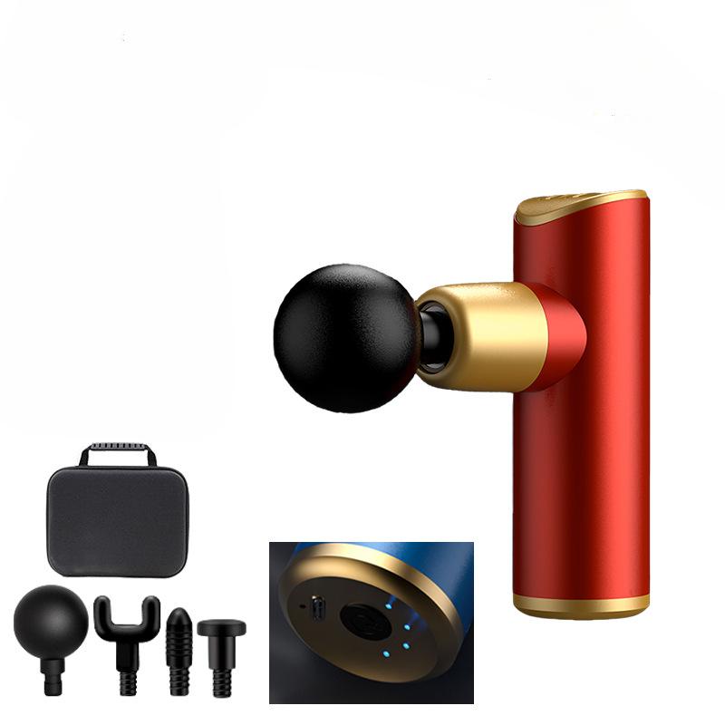 Mini Fascial Gun Damski inteligentny elektryczny cichy aluminiowy stop profesjonalny relaksujący masażer dolnej części pleców