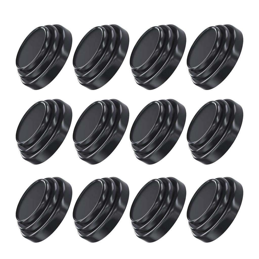 Car Door Cushion, Fits Fiat Panda H25.6 ~ Dobro R5.5 ~ Dobro Maxi, R5.5 ~, Black, Set of 12