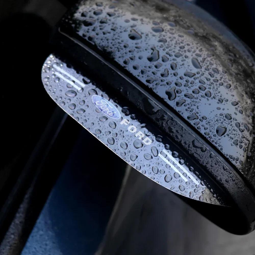 Adesivo per Auto 2026 Ford Nuovo 2025 Caldo 2 Pezzi Copri Sopracciglio Pioggia Specchietto Retrovisore Auto Paraspruzzi Laterali Antipioggia Adesivo Per Ford Ranger Foc