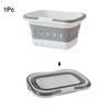 Foldable Collapsible Handled Laundry Basket Ellipse Oval Tub- Portable Washing Tub Space Saving Laundry Containers