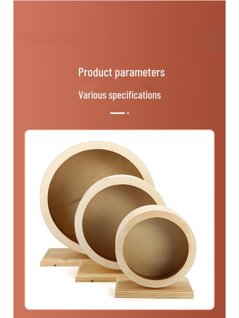 Super tiché dřevěné kolo pro křečka: Velká hračka pro zlaté křečky a morčata pro zahnání nudy