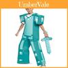 Fantasia Cosplay de Armadura de Diamante do Minecraft com Material de Poliéster para Jogo Anime Role Play