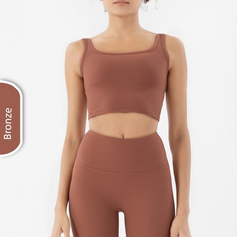 Yoga Thread Skin-Friendly Nude Feel Vest Sports Bra