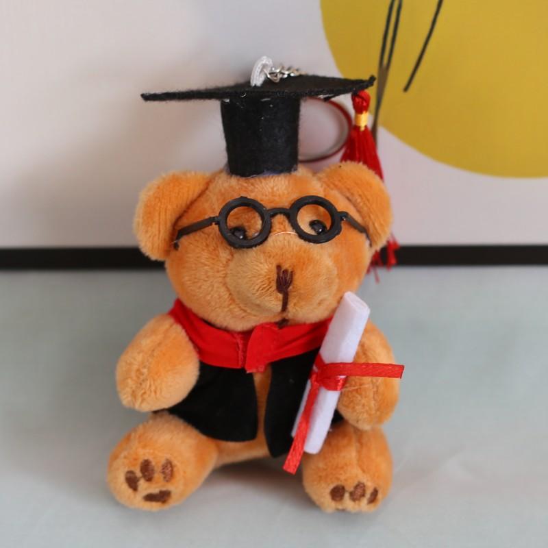 New Creative Doctoral Dress Doctor Bear Plush Toy Doll Pendant Bag Hanging Ornament Doll Doll Doll