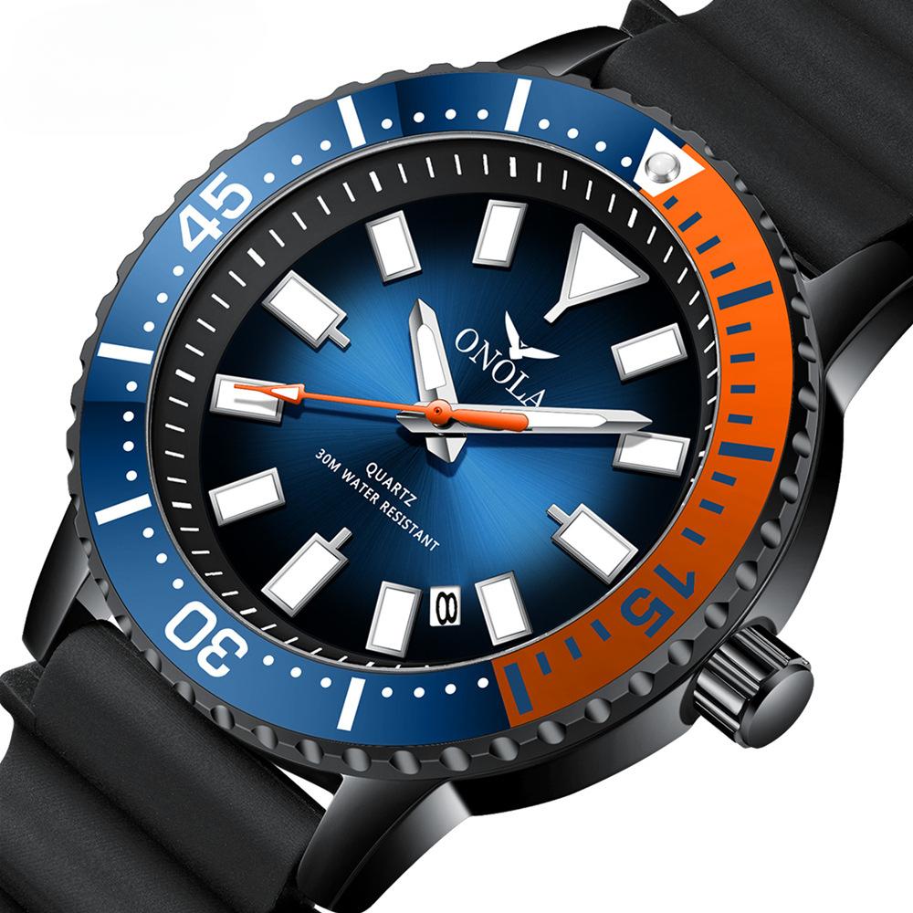Business Freizeit Herrenuhr Wasserdicht Band Quarzuhr Fabrikpreis