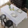 French Pastoral Style Floral Lace Tablecloth Rectangular Three-dimensional Relief Tea Table Tablecloth Hollow Thickened