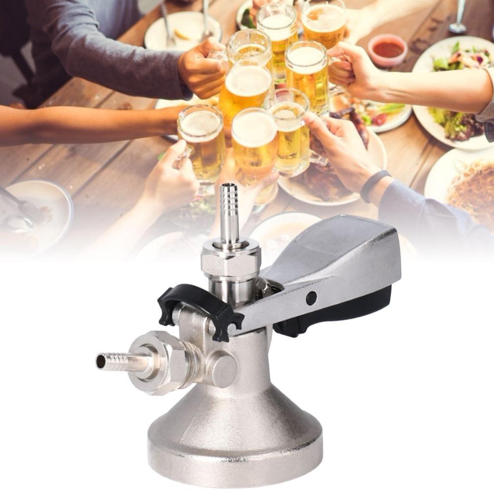 7 piece Stainless Steel Draft Beer Dispenser G5/8 G Type Beer Canning Coupler Kegerator System