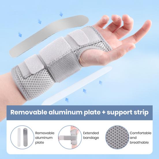 1 Par Karpaltunnelsyndrom Håndleddsstøtte for Artritt Seneskjedebetennelse Forstuving Håndskinne Beskyttelse Pustende Skinne Støtteortose for Skader Trening