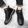 Fashion Men Ankle Boots Outdoor Shoes Style Formal Men Shoes Casual Designer Fashion Lace-up 2024 Plush Warm Snow Boots Winter Shoes