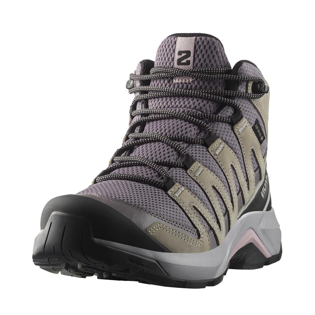 Salomon Recon Mid WP Hiking and Trekking Shoes Recon Mid Size X-Adventure Women's (X-Adventure Gore-Tex), 24, L47753400, Excalibur/Gull/Nirvana