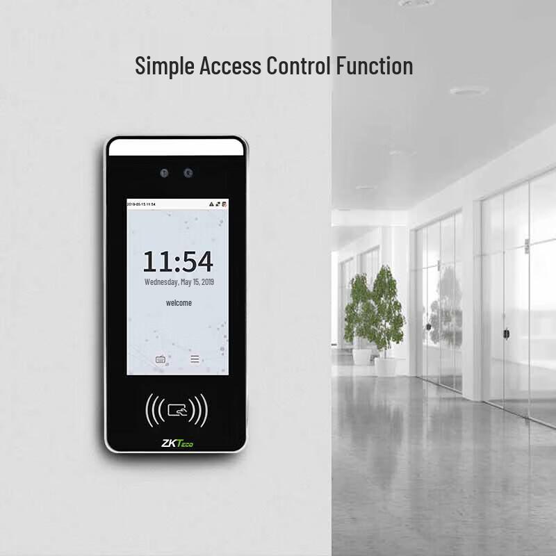 ZKTECO XFace60 Dynamic Face & Card Recognition Time Attendance Machine CN plug (adapter included)