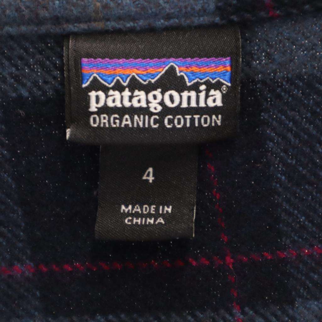 patagonia Check Pattern Long sleeve Flannel shirt 4 53915FA17 Outdoor Women Used