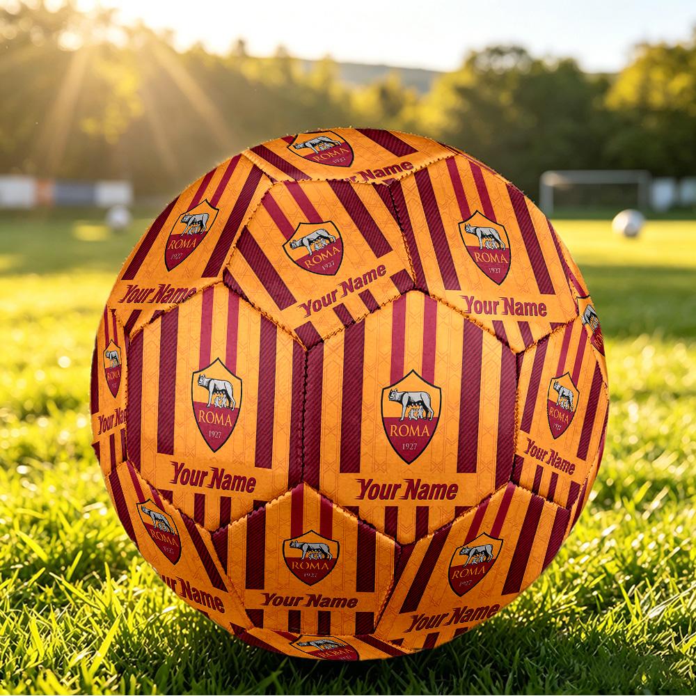 Personalized Size 5 Football AS Roma Pattern Outdoor Game Sports Ball Gift