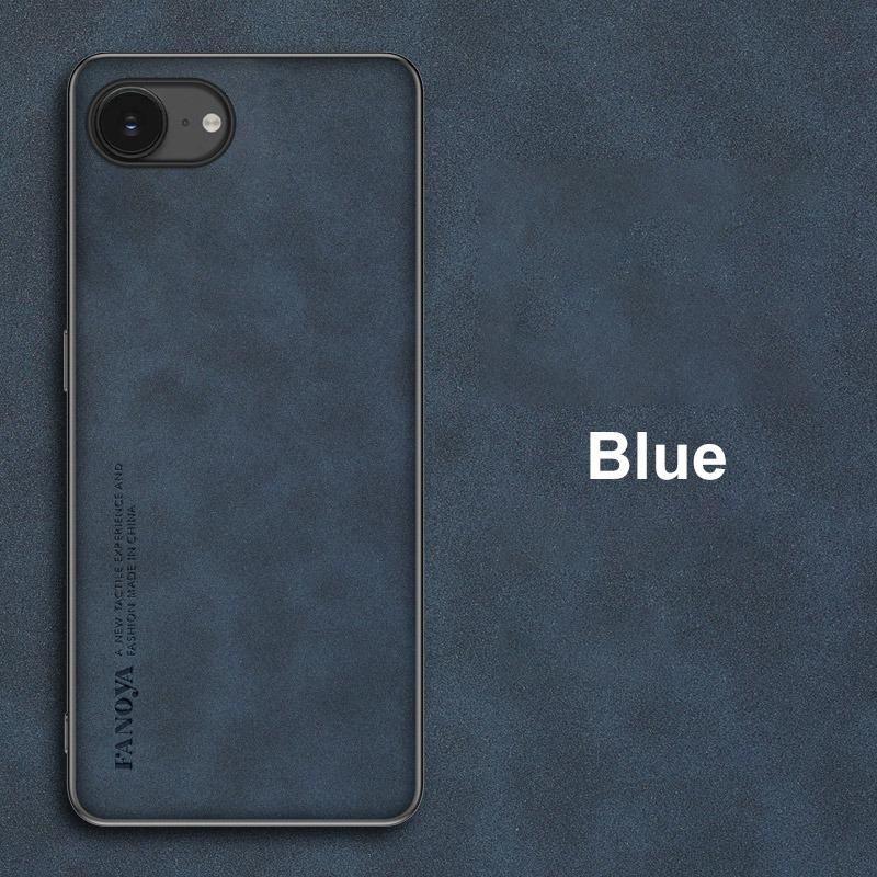 Für iPhone 16E Hülle Luxus PU Leder Handyhülle Für iPhone 16 E iPhone16E Rückseite Stoßfestes Silikon Matt Vollschutz