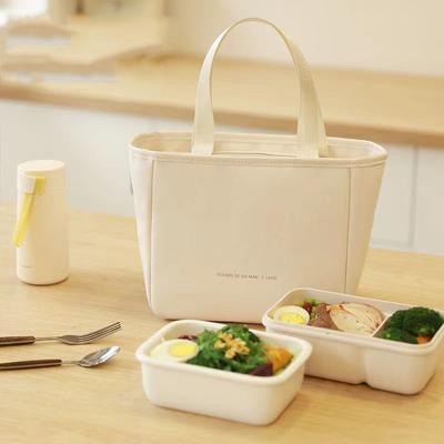 2024 New PU Lunch Thermal Bag Lunchbox Storage Bag Aluminum Film Cooler Office Outdoor Picnic Tote Insulation Bags For Girls