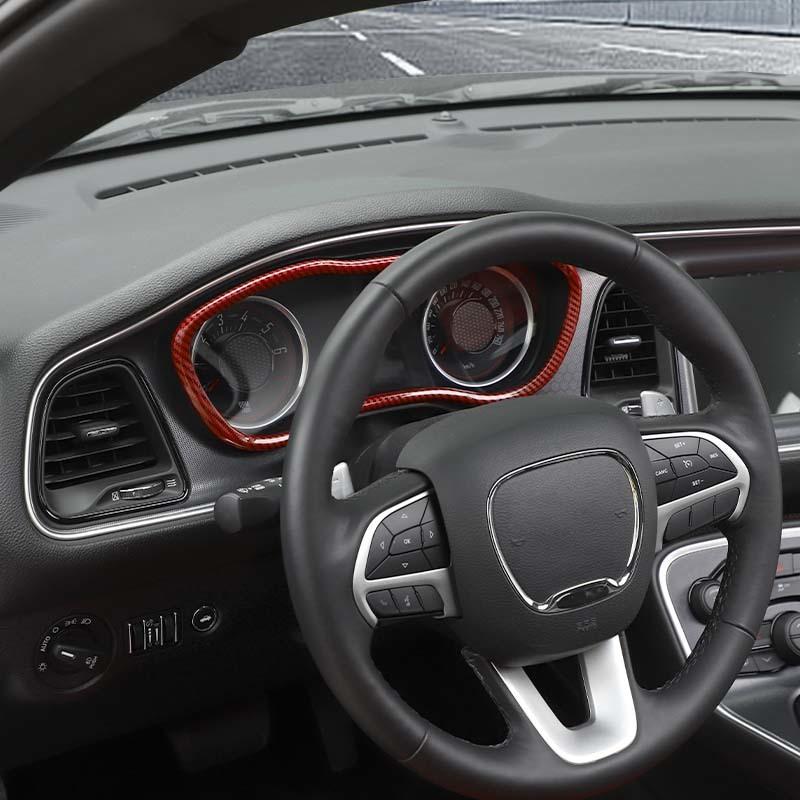 Instrument Panel Decoration Protective Cover For  Dodge Challenger 2015 Up Car Interior Accessories