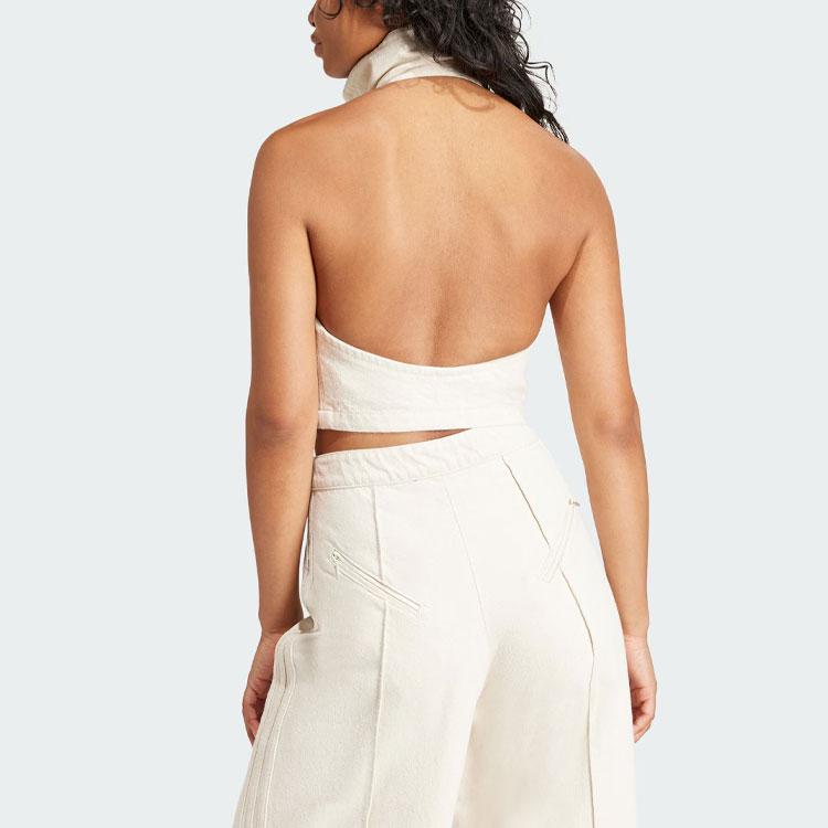 Adidas Originals Fashion Montreal Cropped Vest Women Tops White IS3580