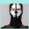 Premium Quality Full Face Skeleton Ghost Skull Mask For Halloween And Biker Events