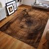 Vintage Tree Rings Printed Carpet for Bedroom Living Room Bedside Sofa Floor Mat Modern Home Decor Area Rug Large Size
