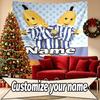Custom Name Personalized Bananas In Pyjamas Print Tapestry, Wall Art Decor, Bedroom, Dorm, Apartment, LivingRoom, Party Backdrop, Gift for Birthday