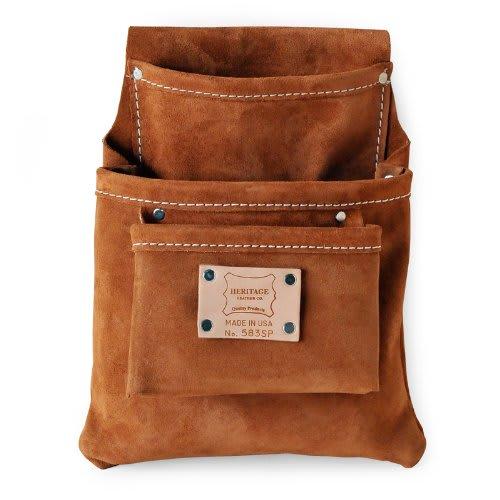 HERITAGE LEATHER 3-PACKT PROFESSIONAL SUEDE LEATHER POUCH W22xH29cm 583SP