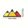 3 Colors Car Grille Badge Tri Colors Emblem Car Accessories