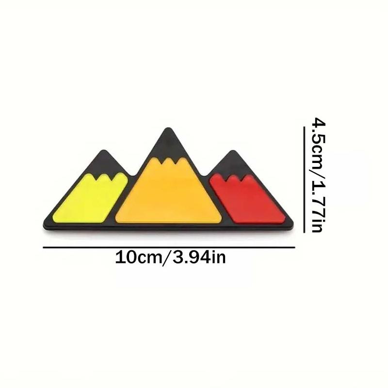 3 Colors Car Grille Badge Tri Colors Emblem Car Accessories