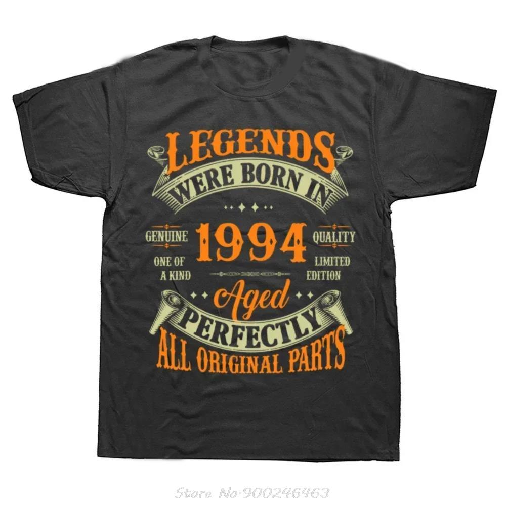Funny 30th Birthday T-shirt Legends Were Born In 1994 Graphic Tshirt Summer O-neck Short Sleeve Tees Oversized Cotton T Shirt